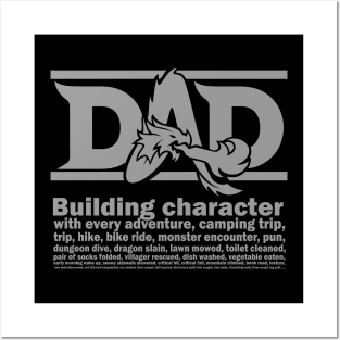 D&D Dad (Gray) Posters and Art